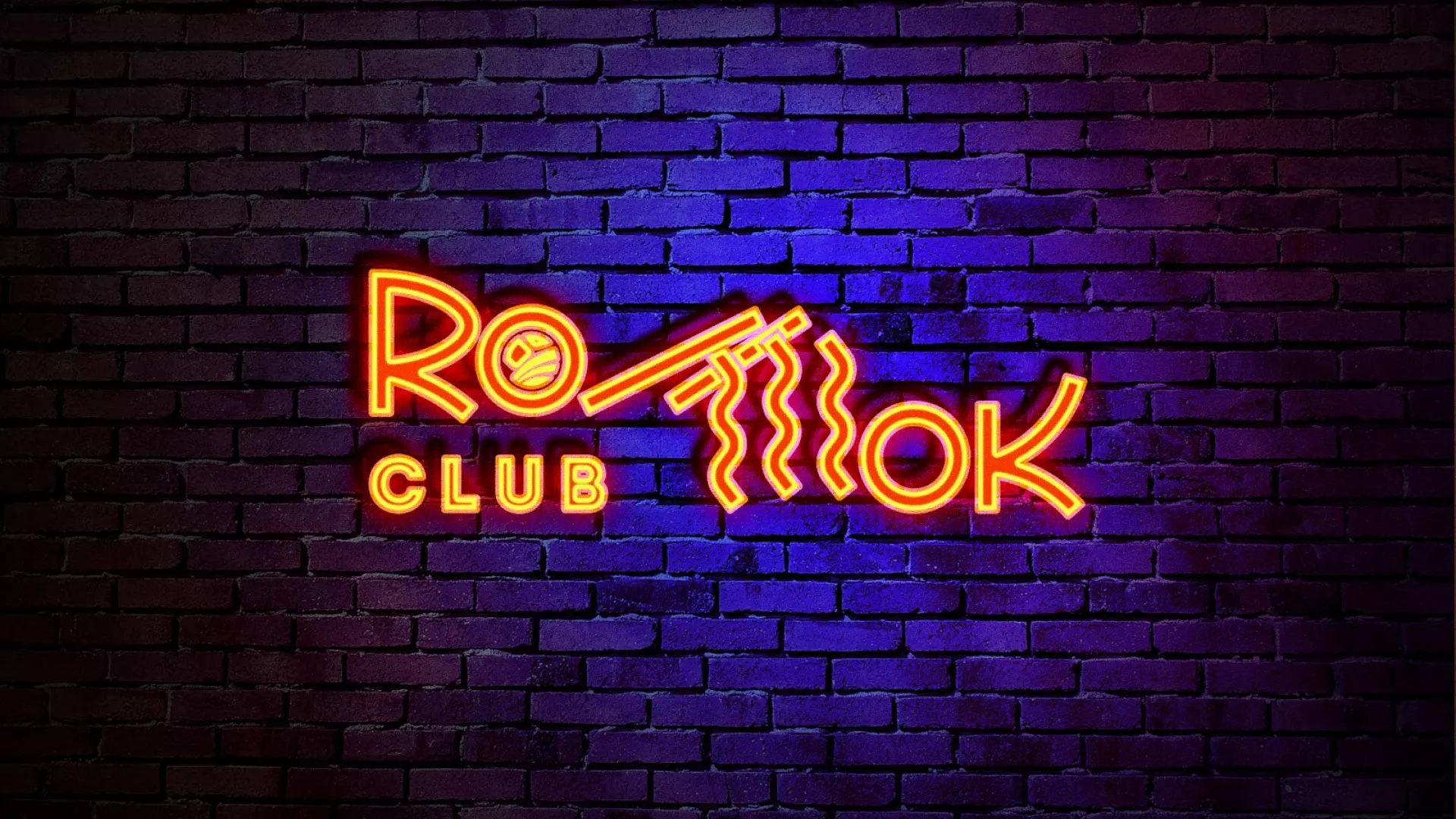 Разработка интерьерной вывески суши-бара «Roll Wok Club» в Кызыле