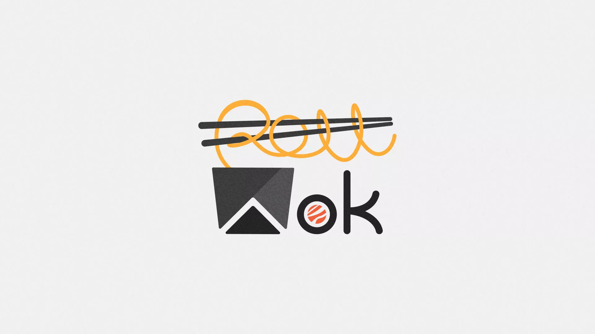 Разработка логотипа в Кызыле для суши-бара «Roll Wok Club» Разработка логотипа в Кызыле для суши-бара «Roll Wok Club»